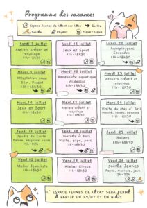 Lire la suite à propos de l’article Demandez le programme des jeunes cet été !
